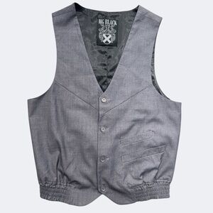 Morphine Generation MG Vest Mens Medium Button Front Waistcoat Classic SEE MSMTS